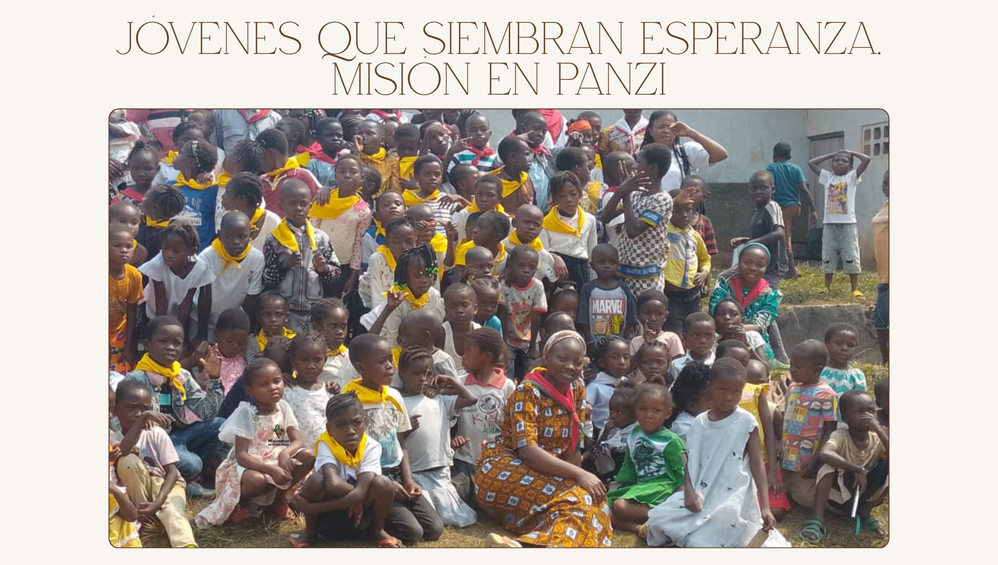 Jóvenes que siembran esperanza en Panzi